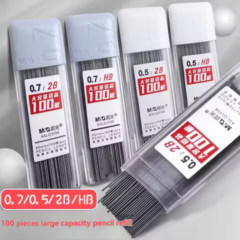 400Pcs 0.5/0.7mm Writing 2B/HB Art Sketch Pencil Core Refill Pencil Rod Automatic Pencil Core Mechan