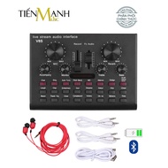 Sound Card Thu Âm Thanh Livestream Hát Karaoke Cuvave V8S - Bluetooth Pin Sạc USB Audio Interface So