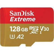 『儲存玩家 』SanDisk 128GB 128G Extreme Micro SDXC A2 V30 190/90MB