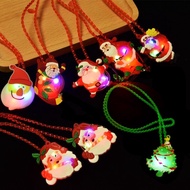 [Christmas] Christmas Luminous Necklace Gift Creative Flashing Decoration Christmas Eve Kindergarten Gifts for Children