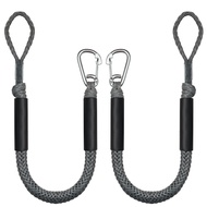 3FT Bungee Dock Line Boat Ropes for Docking Line Mooring Rope with Stainless Steel Clip Accessories