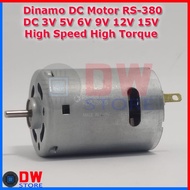 (=) Dinamo DC Motor RS380 RS 380 DC 3V 5V 6V 9V 12V 15V High