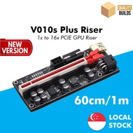 【🔥 SG STOCK】PCIe GPU Riser 1m v010s PLUS  1x to 16x Adapter Version V010 V10s PCI-e 010s Ver 010 ver010s Mining