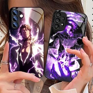 Sosuke Aizen Bleach 01 Glass Phone Case For Samsung Galaxy S25 S24 Ultra S23 Fe S22 Plus S21 S20 S10