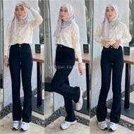 YAOSHI -HW Pensil Cutbray Jeans Wanita - Celana Cutbray Basic Jeans Melar Korean Style Hangover