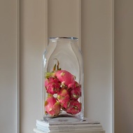 英國LSA | Umberto  方形花瓶 /透明/H40cm