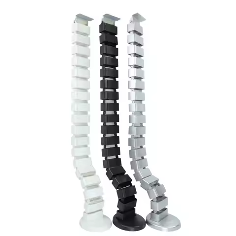 Wire Spine Cable Sleeve Under Desk Cable Tray Wire Management Workstation Snake Wire Organizer Manag