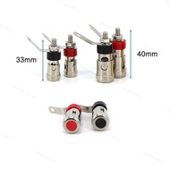33mm 40mm metal Spring Terminal Speaker Amplifier Spring Self-Locking power Socket Push-Type plug fo