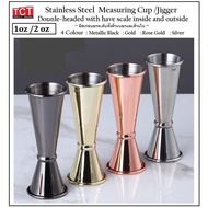 Jigger Stainless Steel Measuring Cup Size 1oz/2oz Good Quality There Are 4 Colors To Choose From. Co