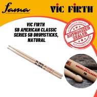 [FAMA]VIC FIRTH 5B AMERICAN CLASSIC SERIES 5B DRUMSTICKS, NATURAL