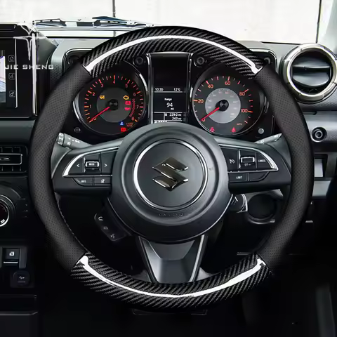 For Suzuki Celerio Ciaz Baleno Solio Swift Fronx Dzire Splash JIMNY Vitara Alto Carbon Fiber Leather
