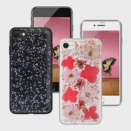 CITYBOSS for iPhone SE2 4.7吋 繽紛星空防滑保護殼-玫瑰金飛燕 星空 兩款任選玫瑰金飛燕