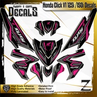honda click v1 125i /150i full Decals water-proof Vinyl-Laminated Stickers OG