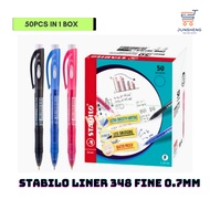 [VALUE BUY] STABILO LINER 348 FINE 0.7mm (BLUE/ BLACK/ RED)