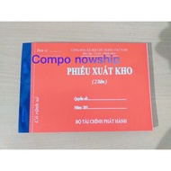 Compo of 10 copies of warehouse receipt and warehouse receipt books, 2 copies, 3 copies of A5 size