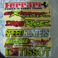Ferrari cutting sticker, EXTREME, drag race, speedhunters, daytona, t