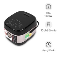 Nồi cơm cao tần Toshiba 1.8 lít RC-18IX1PV Mới 100% Giữ ấm 12 giờ Hẹn giờ 24 giờ