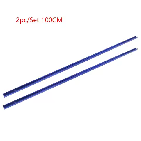 2Pcs 100CM Woodworking Chute Rail 19x9.5mm T-track T-slot Miter Track Jig T Screw Fixture Slot Table
