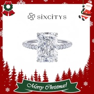 Shining Christmas Surprise-4ct DVVS1 Grade Moissanite Sterling Silver Ring-Ladies Style-Her Christma