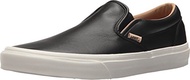 (Vans) Vans Classic Slip On Men s Lux Leather Black/Porcini Fashion Shoes-