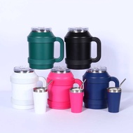 50oz Ice Bucket Water Bottle 316 Stainless Steel Thermos Cup Portable Modai Cup Set Large Capacity S