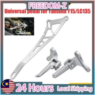 10MM Y15 Y16 LC135 EGO YAMAHA Rear Footrest Footstep Alloy Pedal Kaki Blkg Tapak Pemijak Std & Open 