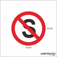 SIGN ROUND STOP SIGN/ 60 CM