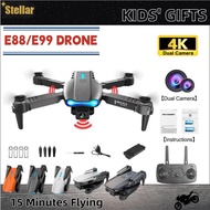 E88 / E99 PRO Drone 2 Cameras 2 Batteries With Remote Control Murah Toys for Kids 14Y+ 无人机玩具