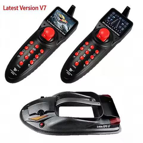 HJ817 Baiting Boat,Version V7 Trawl Hook-Setting Boat, GPS Bait Boat, 2.4G Bait-Delivery and Trawl N