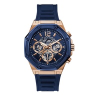 Authentic Guess Men Phoenix Blue Dial Silicon Watch GW0263G2 Jam Tangan Lelaki