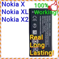 (Real Long Lasting) NEW ORI Stable Battery for Nokia X XL X2 X2DS / BV-5S BN-01 BN-02 (ORIGINAL Grad