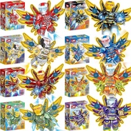 Marvel Compatible LEGO Spider-Man Hero Venom Symbiote Mecha Avengers Armor Boy Assembly Building Blo