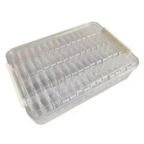 Large Capacity Fuse Beads Organizer Clip Closure 60 Small Boxes Melting Beads Storage Case Waterproo