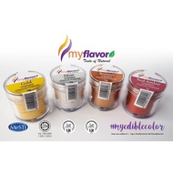 MyFlavor Edible Shimmer Colour Powder 5g each / My Flavor / My Flavour Colouring Food