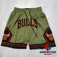 Men's Shorts Chicago Bulls 2024-25 Army Green Basketball Shorts