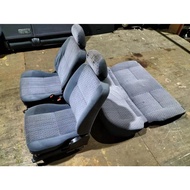 Perodua Kelisa Daihatsu Gino L7 Seat Complete Set ( Grey Blue & Rainbow Dot ) / Car Seat / Car Cushi