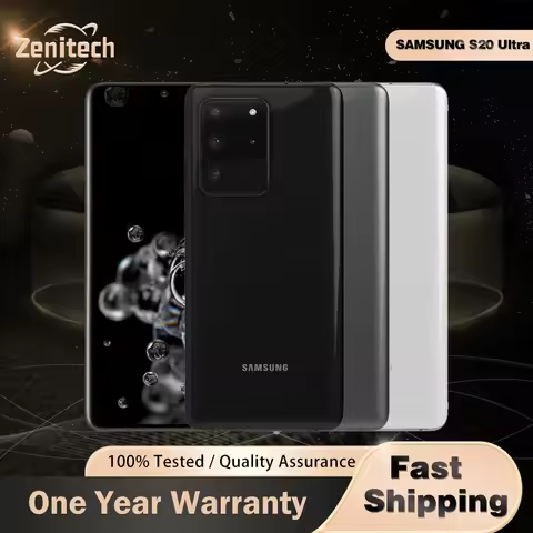 Original Samsung Galaxy S20 Ultra G988U1 5G Mobile Phone NFC eSIM 128GB 6.9" 120Hz 108MP+48MP+40MP O