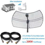 4g mimo antenna grid antenna For LTE Modem Router 1700-2700MHz 2G 3G 4G LTE Outdoor Grid Antenna 2X24dBi Modem Orbit Star Huawei B311 Router Orbit Star 2 B312