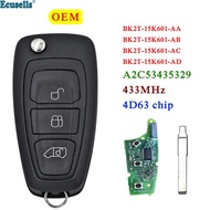 3B OEM Car Remote Key 434MHz 4D63 Chip for Ford Transit Connect