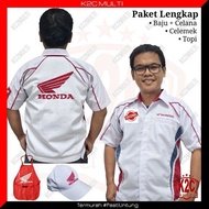 Baju Mekanik Honda - Seragam Mekanik Honda - Seragam Mekanik Ahass -