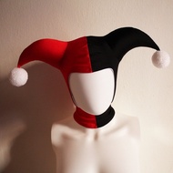 Jester Joker Hat with Pom Pom Halloween Cosplay Costume Headwear