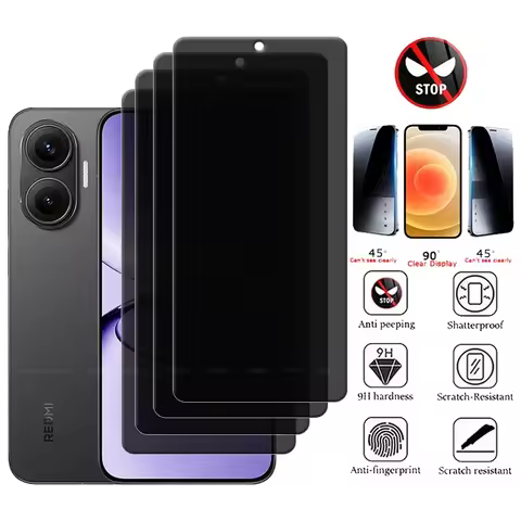 4/3/2/1Pcs For Redmi Turbo 4 Pro Glass Redmi Turbo 4 Pro Glass 9H HD Privacy Anti-Spy Screen Protect