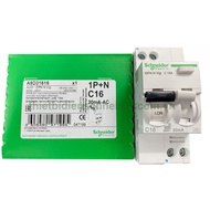 Anti-shock circuit breaker A9D31616 1P+N 16A 30mA RCBO Schneider