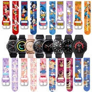Disney printed Strap Mickey Mouse silicone band For Samsung galaxy Watch 3 4 5 Active2 Gear S3 Sport