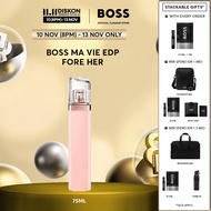 BOSS Ma Vie Eau De Parfum (Parfum Wanita) 50ml I 75ml - Cactus Flower Pink Floral Bouquet Cedarwood