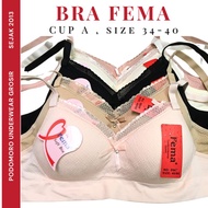 -TER(SEDIA)- BH Bra Fema 0847 Bh Wanita Tanpa Kawat Cup A Cup Kecil