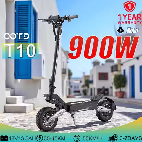 T10 High Performance Electric Scooter 500W 900W Peak 48V 13.5Ah 11" Tubeless 31MPH 22-28mi Range 331
