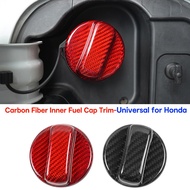 Real Carbon Fiber Sticker For Honda Civic CRV Accord 10th 11th Gen Vezel Universal Car Fuel Tank Cap Trim Cover Honda Accessories