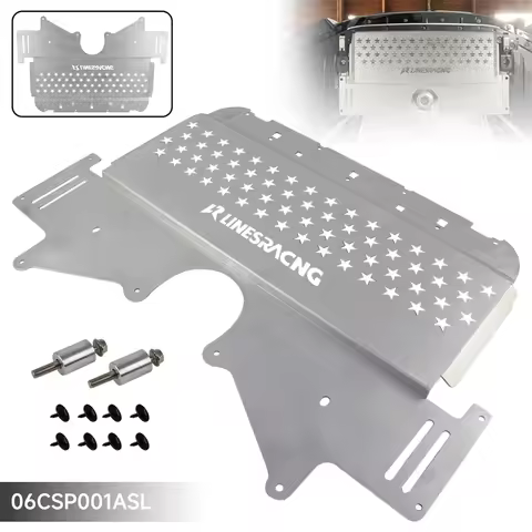 Oil Cooler Skid Plate For BMW BMW G80 G82 M3 M4 G87 M2 2021-2024 Aluminum Silver/Black