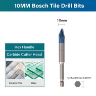 Bosch Mũi Khoan Gạch Men Cứng HEX-9 Mũi Khoan Điện Hợp Kim Siêu Cứng Lỗ 3-12Mm Mũi Khoan Gốm Cứng 90